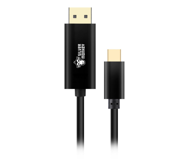 SILVER MONKEY Kabel USB-C 3.2 - DisplayPort 1,8 m 4K 60Hz SM-CDP18 - 553342 - zdjęcie